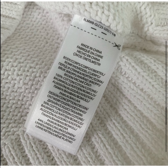 New Ralph Lauren American Flag White Sweater - Picture 7 of 13